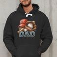 Baseball Dad Spectator Father's Day Game Day Youth Baseball Men Hoodie Baseball Dad Spectator Father's Day Game Day Youth Baseball Men Hoodie