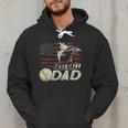 Baseball Dad US Flag For Dad Men Patriotic Fathers Day Men Hoodie Baseball Dad US Flag For Dad Men Patriotic Fathers Day Men Hoodie