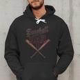 Baseball Dad Vintage Family Matching Father's Day Dad Life Men Hoodie