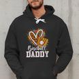 Baseball Daddy Leopard Heart Colorful Men Hoodie