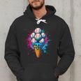 Baseball Ice Cream Drip Baseball Dad Sports Fan Youth Boys Men Hoodie
