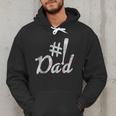 Baseball Player Dad Papa Fathers Day Number One Baseball Dad Men Hoodie