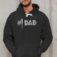 Baseball Player Number One Baseball Dad Father's Day Men Hoodie
