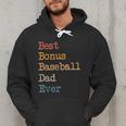 Best Bonus Baseball Dad Ever Softball Stepdad From Daughter Men Hoodie Best Bonus Baseball Dad Ever Softball Stepdad From Daughter Men Hoodie