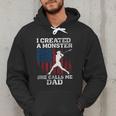 I Created Monster She Calls Me Dad Baseball Dad Men Hoodie I Created Monster She Calls Me Dad Baseball Dad Men Hoodie
