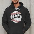 Dad Baseball Ball Vintage Groovy Baseball Daddy Fathers Day Men Hoodie Dad Baseball Ball Vintage Groovy Baseball Daddy Fathers Day Men Hoodie
