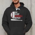 Eat Sleep Baseball Repeat Humor Baseball Dad Players Men Hoodie Eat Sleep Baseball Repeat Humor Baseball Dad Players Men Hoodie