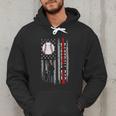 Father's Day USA Flag Patriotic Baseball Dad Men Hoodie Father's Day USA Flag Patriotic Baseball Dad Men Hoodie