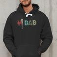 Number One Baseball Dad Father's Day Baseball Player Dad Men Hoodie Number One Baseball Dad Father's Day Baseball Player Dad Men Hoodie