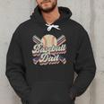 Retro Baseball Dad Sports Lovers Happy Father's Day Men Hoodie Retro Baseball Dad Sports Lovers Happy Father's Day Men Hoodie