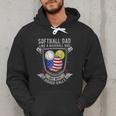 Softball Dad Like A Baseball Dad 4th Of July USA Retro Flag Men Hoodie Softball Dad Like A Baseball Dad 4th Of July USA Retro Flag Men Hoodie