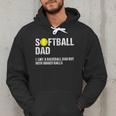 Softball Dad Baseball Dad But With Bigger Balls Father's Day Men Hoodie