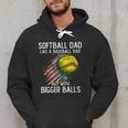 Softball Dad Like a Baseball Dad With Bigger Balls Men Hoodie Softball Dad Like a Baseball Dad With Bigger Balls Men Hoodie
