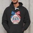 Vintage Baseball Dad Patriotic USA Flag 4th Of July Fathers Men Hoodie Vintage Baseball Dad Patriotic USA Flag 4th Of July Fathers Men Hoodie