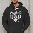 Vintage Baseball Dad Sport Lovers Batter Player Fathers Art Men Hoodie