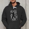 Vintage Baseball US Camouflage Flag Tee Baseball Dad Player Men Hoodie