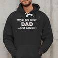 World's Best Dad Just Ask Me Baseball Dad Father's Day Men Hoodie World's Best Dad Just Ask Me Baseball Dad Father's Day Men Hoodie