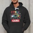 I Yell Because I Care Baseball Dad Father's Day Boys Summer Men Hoodie I Yell Because I Care Baseball Dad Father's Day Boys Summer Men Hoodie