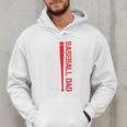 Baseball Dad Baseball American US Flag Baseball Sport Team Premium Men Hoodie