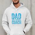 Baseball Dad Coach Father's Day Raglan Baseball Tee Men Hoodie