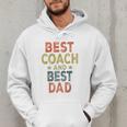 Baseball Dad For Men Vintage Best Coach And Best Dad Men Hoodie