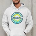 Baseball Dad With Modern Baseball Circles Premium Tri-Blend Men Hoodie