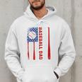 Baseball Dad USA American Flag Father's Day 4th Of July Premium Men Hoodie Baseball Dad USA American Flag Father's Day 4th Of July Premium Men Hoodie