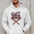 Baseball Dad Vintage Father's Day Family Humor Sport Lovers Men Hoodie