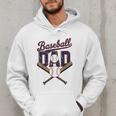 Cool Baseball Dad For Vintage Father's Day Game Day Men Hoodie Cool Baseball Dad For Vintage Father's Day Game Day Men Hoodie