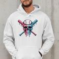 Cool Baseball Ice Cream Dripping Baseball Dad Baseball Lover Premium Men Hoodie Cool Baseball Ice Cream Dripping Baseball Dad Baseball Lover Premium Men Hoodie
