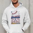 Groovy Baseball Dad Daddy Father Happy Fathers Day Men Guys Men Hoodie Groovy Baseball Dad Daddy Father Happy Fathers Day Men Guys Men Hoodie
