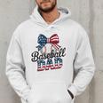Patriotic Baseball Dad 4th Of July For All American Fathers Men Hoodie Patriotic Baseball Dad 4th Of July For All American Fathers Men Hoodie