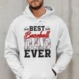 Retro Best Baseball Dad Ever Daddy Happy Fathers Day Men Men Hoodie