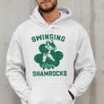 Shamrock Baseball Dad St Patricks Irish Ireland St Paddys Men Hoodie Shamrock Baseball Dad St Patricks Irish Ireland St Paddys Men Hoodie