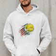 Softball Dad Like a Baseball Dad With Bigger Balls Premium Men Hoodie Softball Dad Like a Baseball Dad With Bigger Balls Premium Men Hoodie