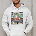 Softball Dad Like a Baseball Dad Gift Men Premium Men Hoodie Softball Dad Like a Baseball Dad Gift Men Premium Men Hoodie