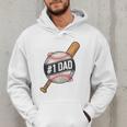 Vintage 1 Baseball Dad Daddy Father's Day From Son Daughter Men Hoodie