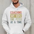 Vintage Baseball Dad Coaching My Kids One Pitch At A Time Men Hoodie Vintage Baseball Dad Coaching My Kids One Pitch At A Time Men Hoodie