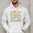 Vintage Baseball Dad Men I'm A Catch Just Ask My Daughter Men Hoodie Vintage Baseball Dad Men I'm A Catch Just Ask My Daughter Men Hoodie