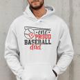 Vintage One Proud Baseball Dad Sporty Humor Men Hoodie