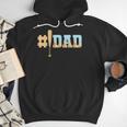 1 Dad Baseball Ice Cream Drip Fathers Day Baseball Daddy Men Hoodie