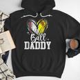 Ball Daddy Softball Baseball Dad Fathers Day Men Hoodie
