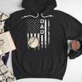 Baseball Dad America Flag Vintage Christmas Xmas Men Hoodie