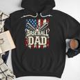 Baseball Dad American USA Flag Dada Men Baseball Fathers Day Men Hoodie Baseball Dad American USA Flag Dada Men Baseball Fathers Day Men Hoodie
