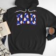 Baseball Dad Bold Varsity Style Letters Sport Themed Men Hoodie
