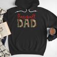 Baseball Dad Camouflage Camo Flag Military Father's Day Men Hoodie