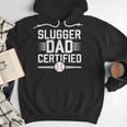 Baseball Dad Father Fathers Day Baseball Lovers Homerun Men Hoodie