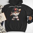 Baseball Dad Gnome With Baseball Bat For Grandpa Life Men Hoodie Baseball Dad Gnome With Baseball Bat For Grandpa Life Men Hoodie