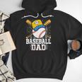 Baseball Dad Happy Fathers Day For Men Boys Kids Men Hoodie