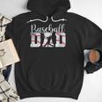 Baseball Dad Happy Fathers Day For Men Boys Baseball Lovers Men Hoodie